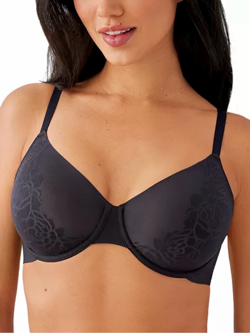 •Wacoal 40D Confidence Boost Black Underwire Bra! NEW!